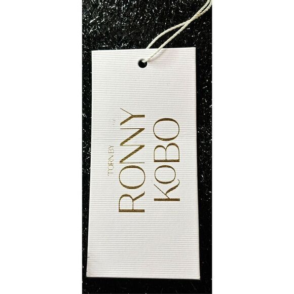 Ronny Kobo Carina Sparkle Metallic Puff Balloon Sweater in Black NWT Size Medium - Picture 7 of 8